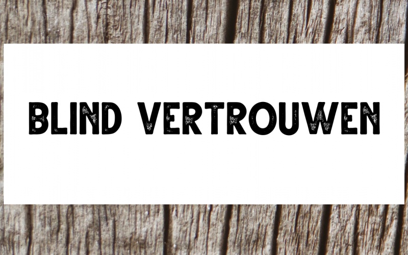 BLIND VERTROUWEN